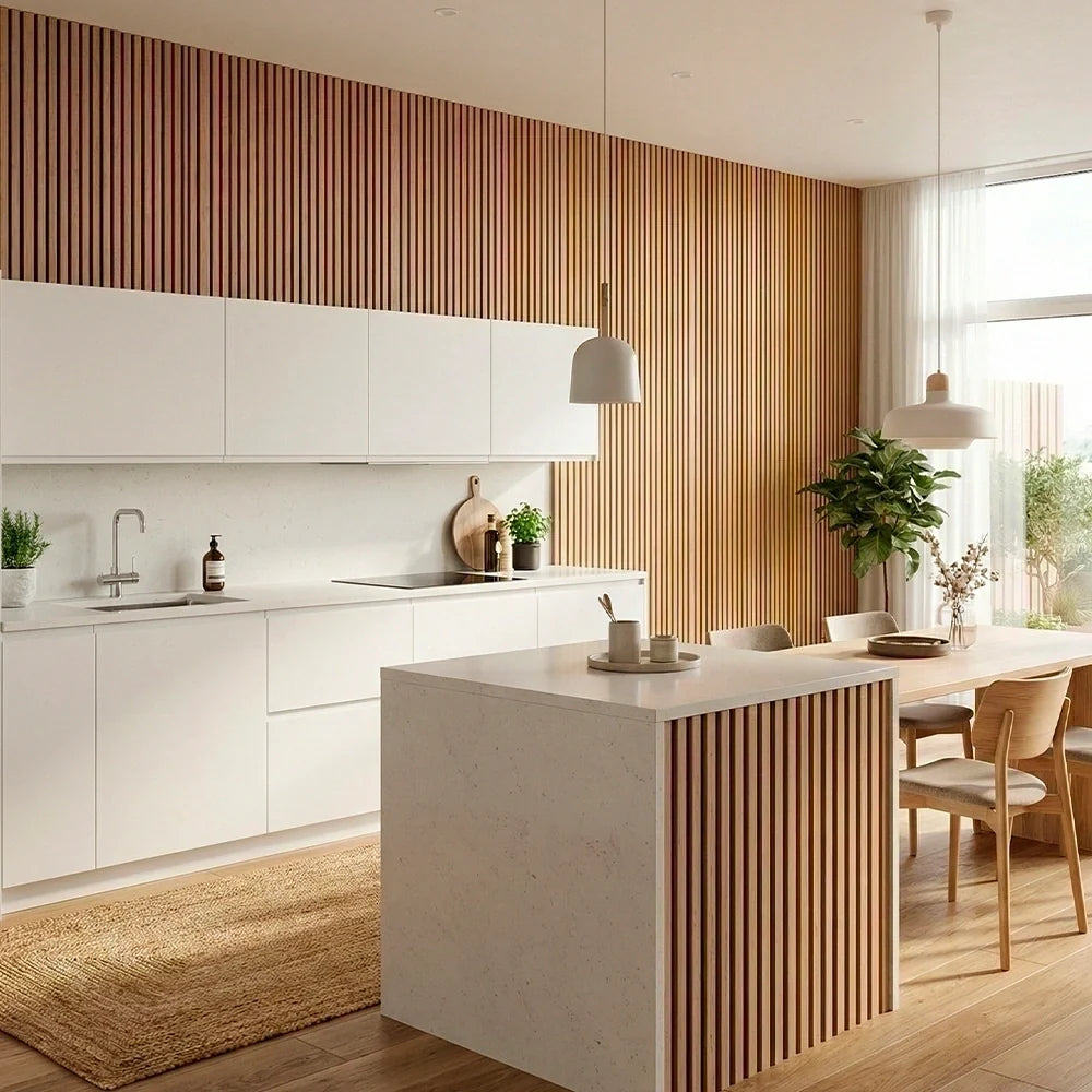Pannello Acustico in Legno da Parete — Trasforma il Tuo Spazio in Soli 30 Minuti - (270 cm x 110 cm)
