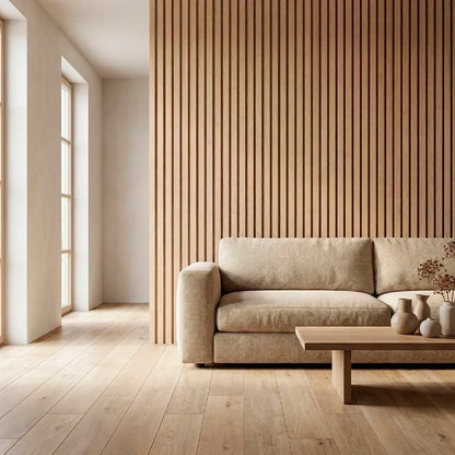 Pannello Acustico in Legno da Parete — Trasforma il Tuo Spazio in Soli 30 Minuti - (270 cm x 110 cm)