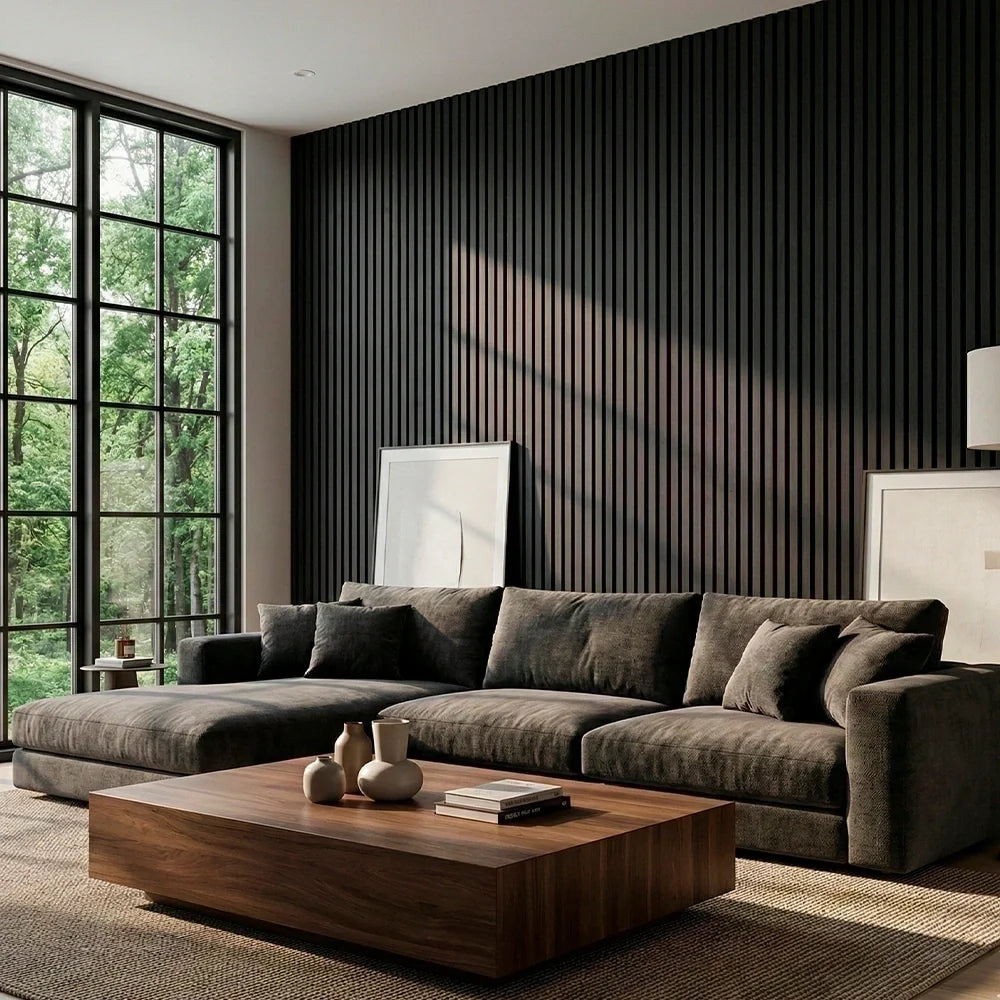 Pannello Acustico in Legno da Parete — Trasforma il Tuo Spazio in Soli 30 Minuti - (270 cm x 110 cm)